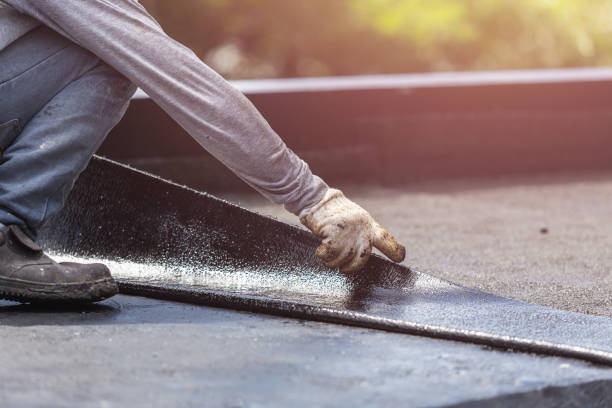 Professional Basement Waterproofing technician working in Packwaukee, WI